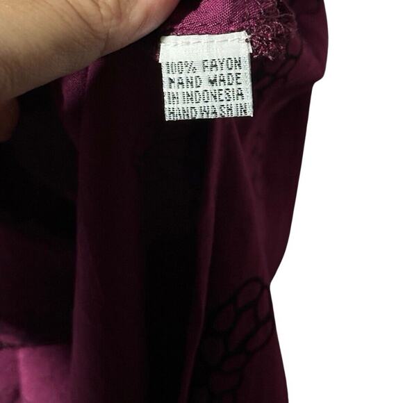 Kahulale’a Aloha Wear Lei Print Criss Cross Strap Maxi Rayon Dress Size L - Picture 6 of 11